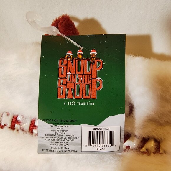 NWT Snoop Dogg Snoop on the Stoop Merry Chrismizzle Stocking - Picture 3 of 9